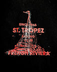 BLACK ST. TROPEZ TEE