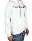 SOCIALLY WHITE HOODIE