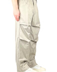 BEIGE NYLON PENCE PANTS