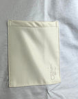 WHITE POCKET ECO LEATHER TEE