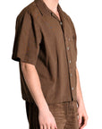PATCH POCKET BROWN SHIRT