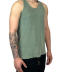 GREEN WASHED TANK