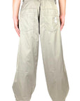 BEIGE NYLON PENCE PANTS