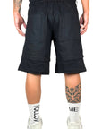 DOUBLE LAYER BLACK SHORTS