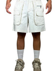 POCKETS CREAM SHORTS