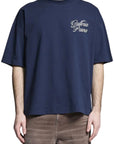 COSTA OVERSIZED T-SHIRT GALLERIA CORSIVO DARK BLUE