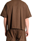 PATCH POCKET BROWN SHIRT