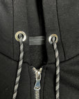 STUDIO DNC PRINT BLACK ZIP SWEATSHIRT