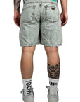 GREY DENIM SHORTS