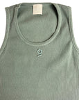 GREEN WASHED TANK