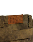 BROWN WORKED CROSTA PANTS