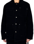 BLACK WORKED CROSTA JACKET