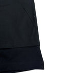 DOUBLE LAYER BLACK SHORTS