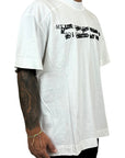 WHITE EMBROIDERY TEE MYLIFE