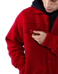 RED WOOL JACKET