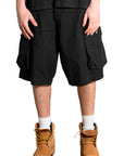 DOUBLE POCKETS BLACK JORTS