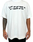 WHITE EMBROIDERY TEE MYLIFE