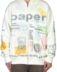 DREAMERS ZIP HOODIE WHITE