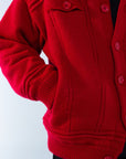 RED WOOL JACKET