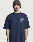 COSTA OVERSIZED T-SHIRT GALLERIA CORSIVO DARK BLUE