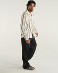BLACK VERTICAL STRIPE SHIRT