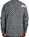 RIPPED CHECK GREY SHIRT