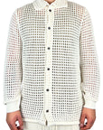 CREAM PERFORATED SHIRT