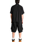 DOUBLE POCKETS BLACK SHIRT