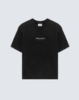 T-SHIRT AMISH JERSEY GRUNGE PIGMENT STONE BLACK