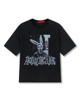 RABBIT T-SHIRT WASHED BLACK