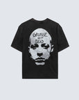 T-SHIRT AMISH JERSEY GRUNGE PIGMENT STONE BLACK