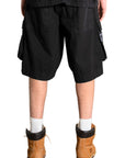 DOUBLE POCKETS BLACK JORTS