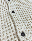 CREAM PERFORATED SHIRT