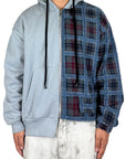 CHECK FLANNEL HOODIE