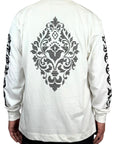 WHITE LONG SLEEVE PRINT ALL SIDES