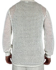 CREAM PERFORATED SHIRT