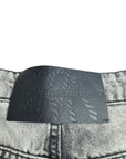 GREY DARK WASH CARGO SHORTS