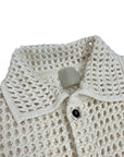 CREAM PERFORATED SHIRT