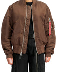 MA-1 HERITAGE BOMBER JACKET POWDER BROWN