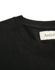 T-SHIRT LOGO AMISH JERSEY DYED BLACK