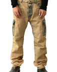 BURNED BLUE WASH BAGGY