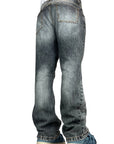 FLARE DENIM DEGRADE' GRAY WASH