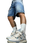 SHORTS BLUE SHADED BLACK PIGMENT