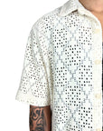 PERFORATED CROCHET SHIRT