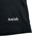 T-SHIRT MICRO LOGO AMISH BLACK