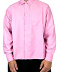 MINIMAL PINK CROPPED SHIRT