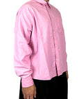 MINIMAL PINK CROPPED SHIRT