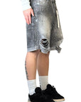 GREY CRYSTALIZED SHORT