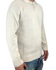 BEIGE KNITTED POLO SHIRT