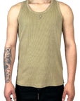 BEIGE WASHED TANK